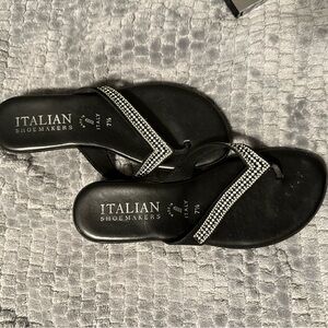 NWOT- Italian Shoemaker Rhinestone Sandal - 7.5